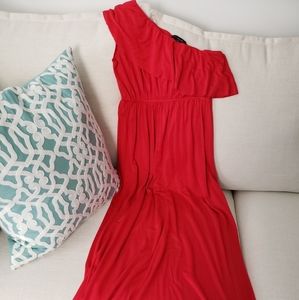 Red summer dress